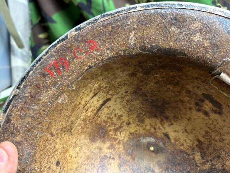 British Army Mk2 Brodie Helmet - Original WW2 - South African Manufactured - The Militaria Shop