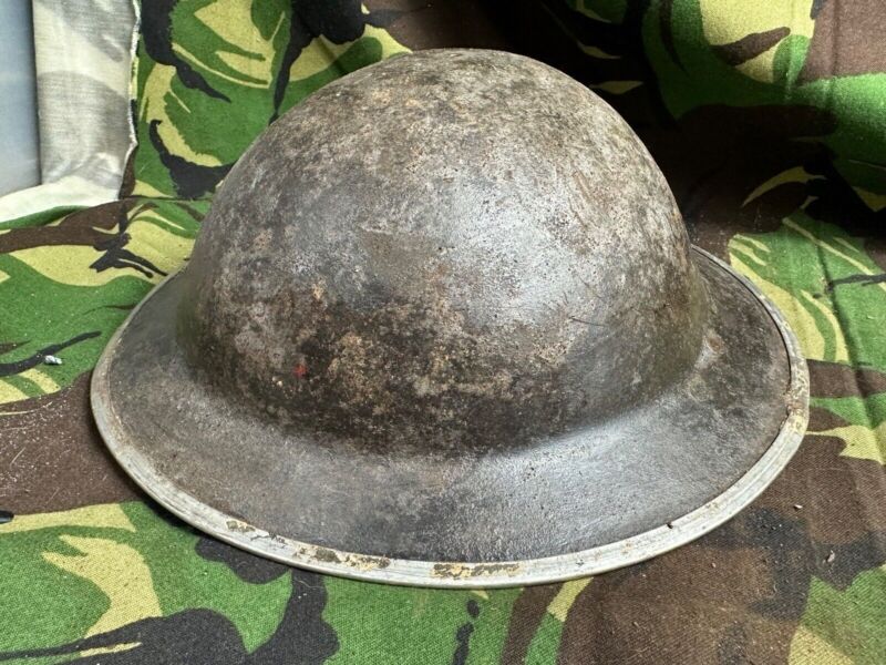 British Army Mk2 Brodie Helmet - Original WW2 - South African Manufactured - The Militaria Shop