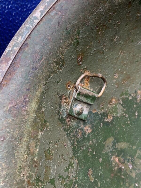 WW2 Canadian Army Mk3 Turtle Helmet - Original WW2 Helmet Shell - High Rivet - The Militaria Shop