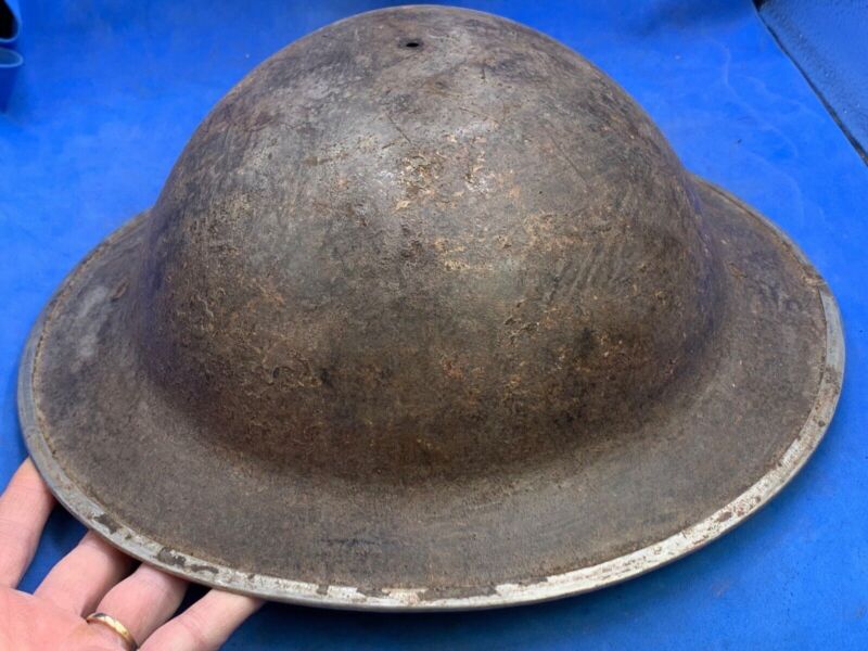 Original WW2 British Army South African Made Combat Helmet Mk2 Brodie - The Militaria Shop