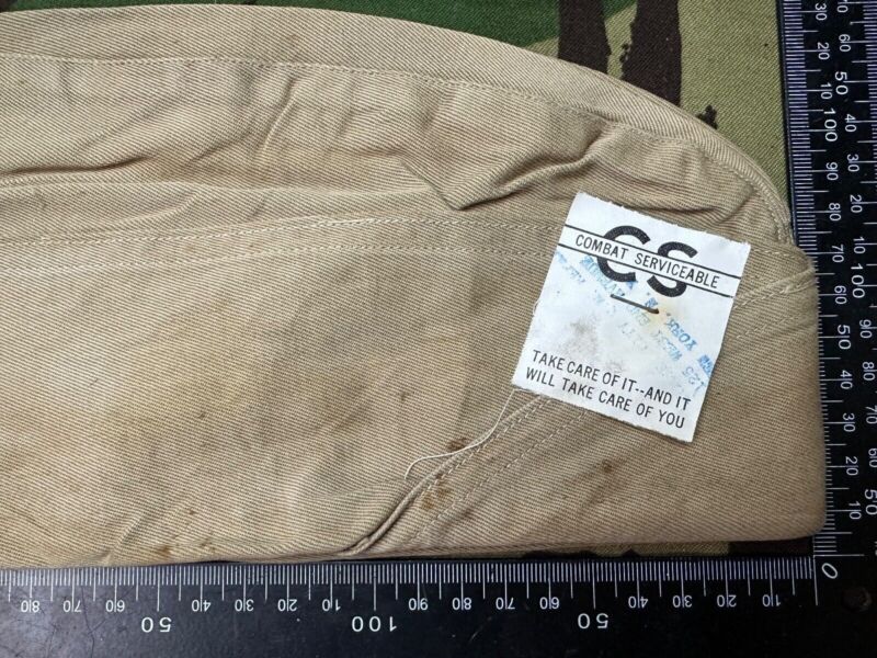 Original WW2 US Army Garrison Side Cap Hat - Old Stock - Combat Servicable - The Militaria Shop
