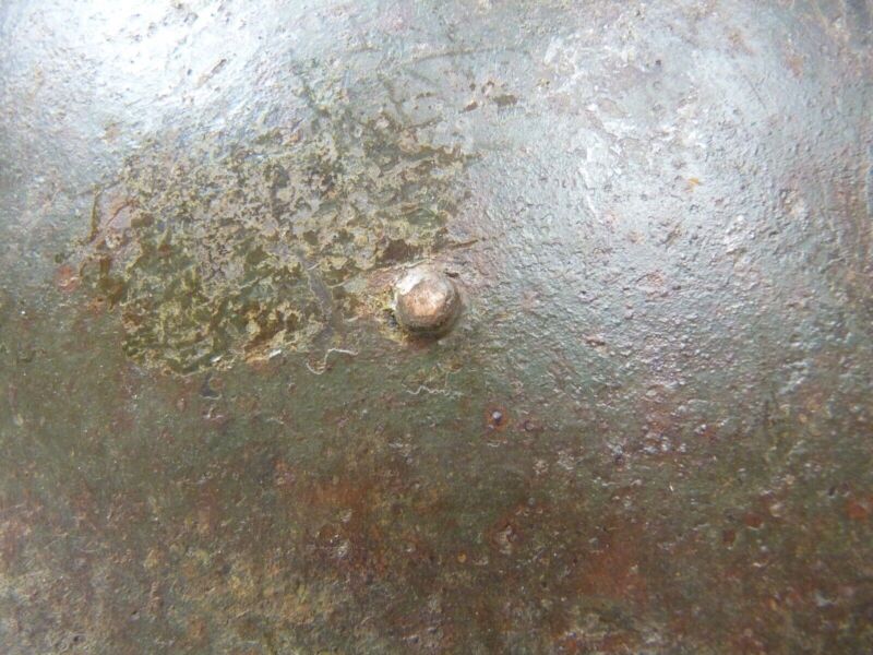 Original Mk3 Canadian / British Army WW2 Turtle Helmet High Rivet - The Militaria Shop