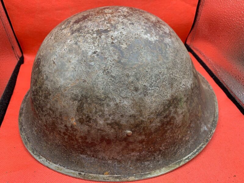 Mk3 Turtle Helmet - Original WW2 British / Canadian Army Combat Helmet - The Militaria Shop