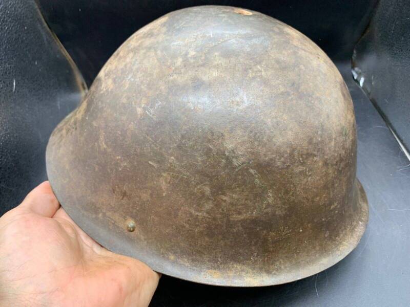 Original WW2 Onwards (1945-1952) British Army Mk4 Turtle Helmet - The Militaria Shop