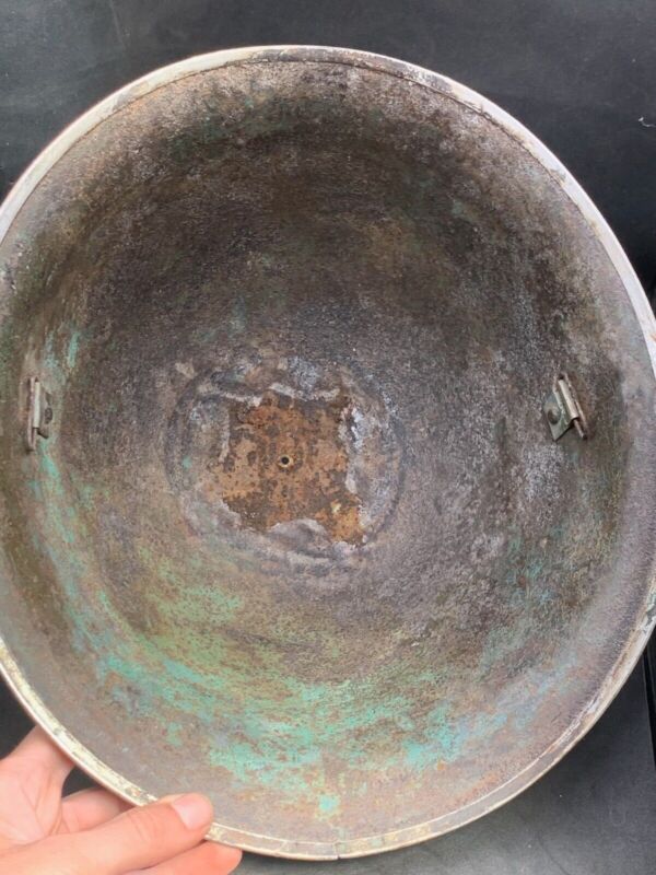 Original WW2 British Army / Canadian Army Mk3 Turtle Combat Helmet - The Militaria Shop