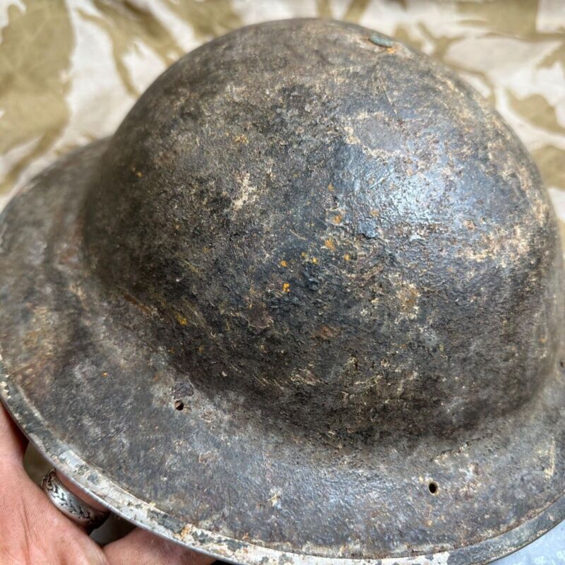 British Army Mk2 Brodie Helmet - Original WW2 - South African Manufactured - The Militaria Shop