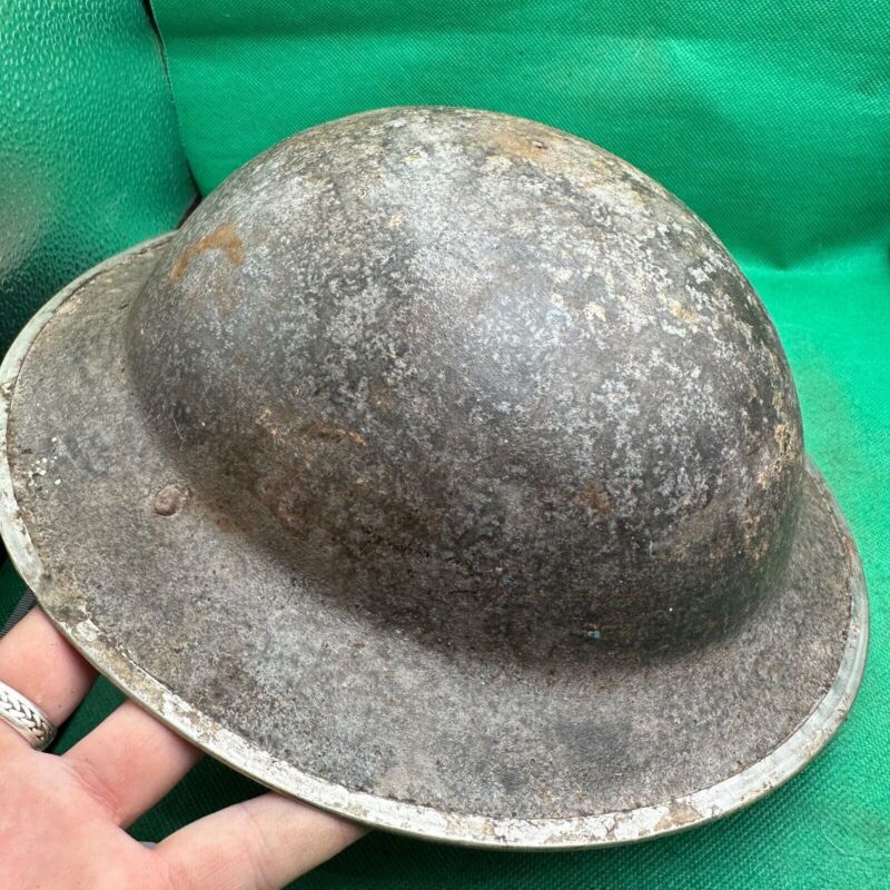 British Army Mk2 Brodie Helmet - Original WW2 - South African Manufactured - The Militaria Shop