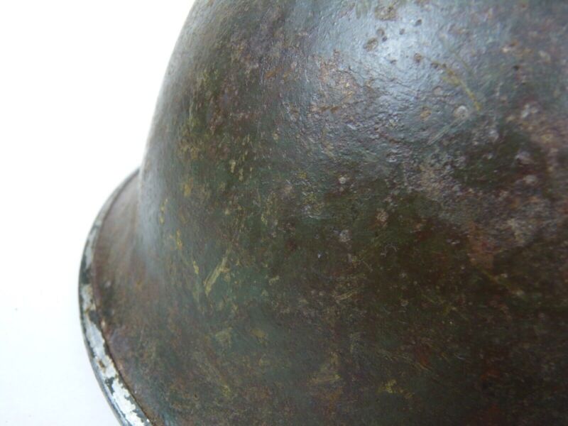 Original Mk3 Canadian / British Army WW2 Turtle Helmet High Rivet - The Militaria Shop