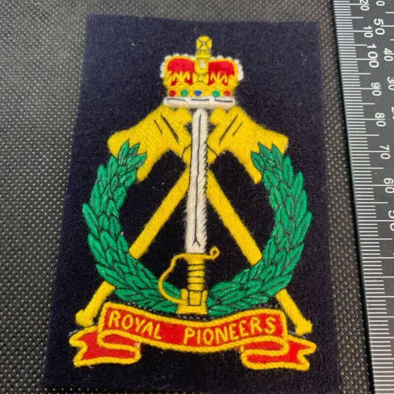 British Army Royal Pioneers Regiment Embroidered Blazer Badge - The Militaria Shop