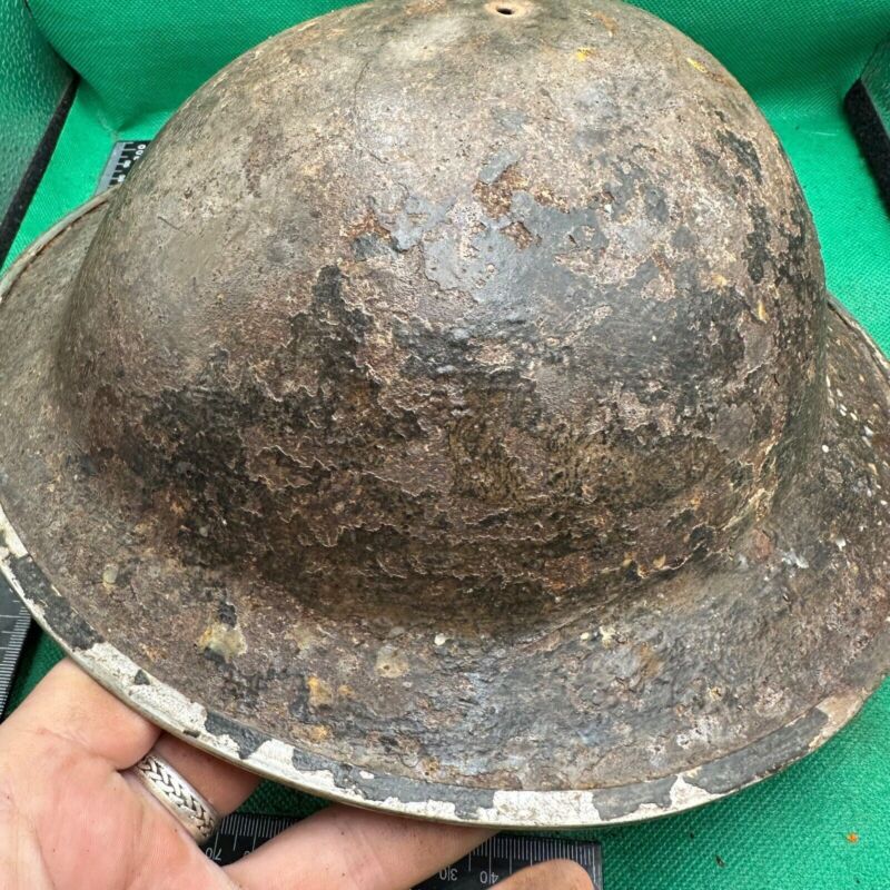 British Army Mk2 Brodie Helmet - Original WW2 - South African Manufactured - The Militaria Shop