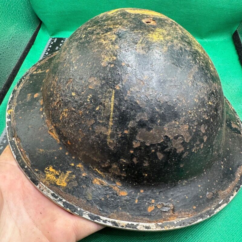British Army Mk2 Brodie Helmet - Original WW2 - South African Manufactured - The Militaria Shop