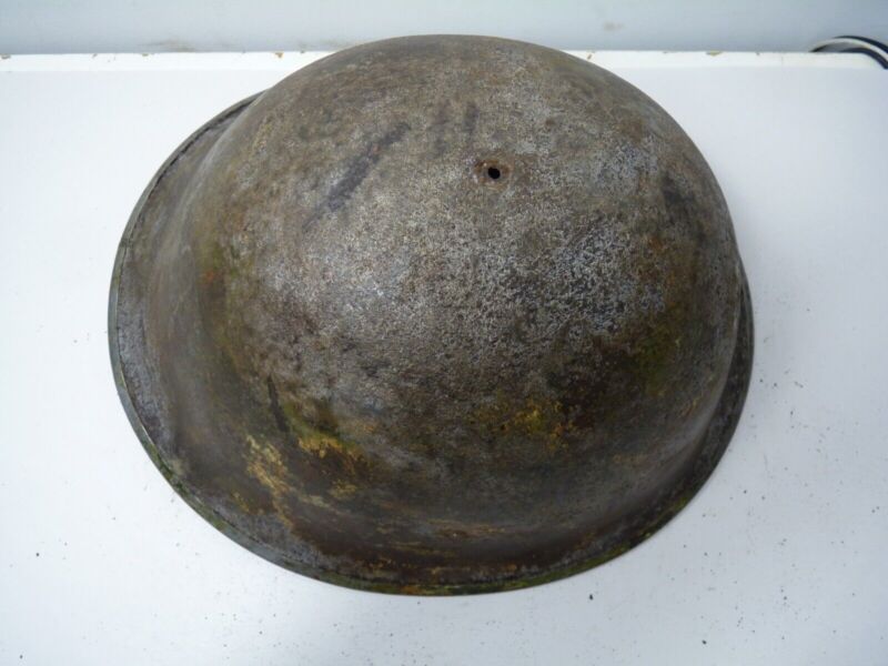 Mk3 Canadian / British Army Original WW2 Turtle Helmet High Rivet - The Militaria Shop