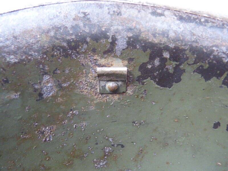 Original WW2 British / Canadian Army Mk3 High Rivet Turtle Army Combat Helmet - The Militaria Shop