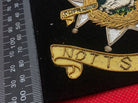 British Army Bullion Embroidered Blazer Badge - Notts & Derby Regiment - The Militaria Shop