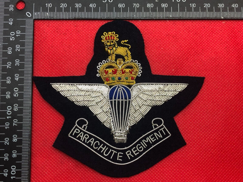 British Army Bullion Embroidered Blazer Badge - Parachute Regiment - The Militaria Shop