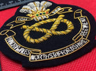 British Army Bullion Embroidered Blazer Badge - PoW Northamptonshire Regiment - The Militaria Shop