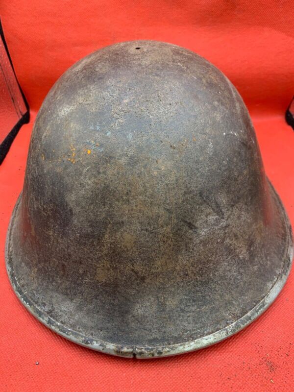 Mk3 Turtle Helmet - Original WW2 British / Canadian Army Combat Helmet - The Militaria Shop