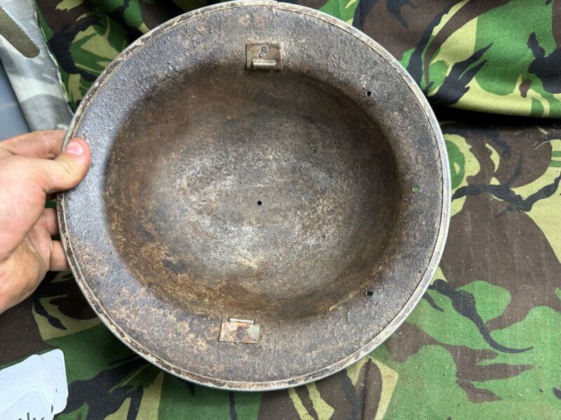 British Army Mk2 Brodie Helmet - Original WW2 - South African Manufactured - The Militaria Shop