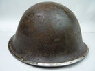 Original WW2 British / Canadian Mk3 Turtle Helmet Untouched Paint - The Militaria Shop