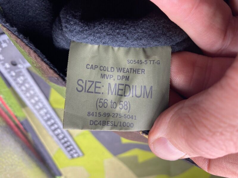 Original British Army DPM Camouflage Winter Cold Weather Cap with Ear Flaps - The Militaria Shop