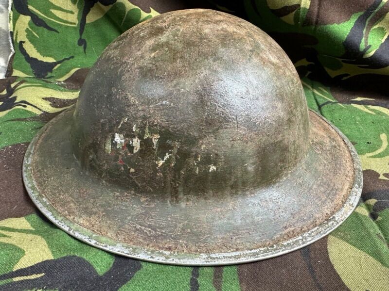 British Army Mk2 Brodie Helmet - Original WW2 - South African Manufactured - The Militaria Shop