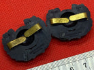 WW2 British Army Royal Marines Matching Collar Badges - Plastic Economy Issue - The Militaria Shop