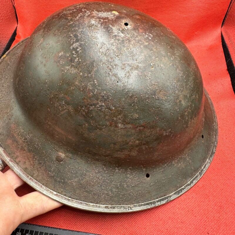 British Army Mk2 Brodie Helmet - Original WW2 - South African Manufactured - The Militaria Shop