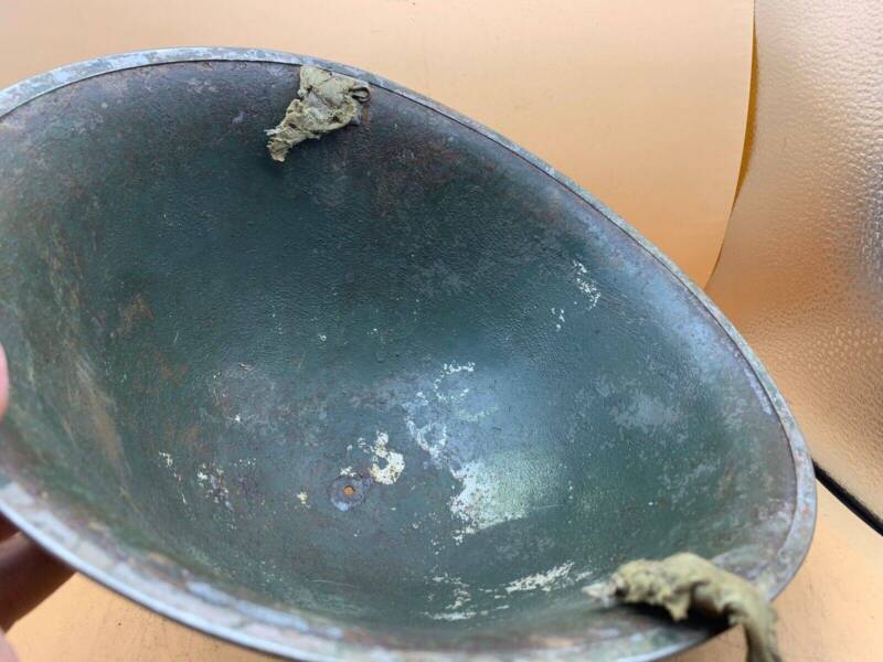Original WW2 Onwards (1945-1952) British Army Mk4 Turtle Helmet - The Militaria Shop