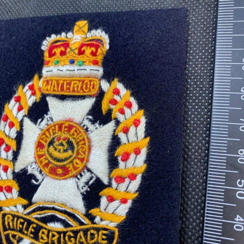 British Army The Rifle Brigade Regiment Embroidered Blazer Badge - The Militaria Shop