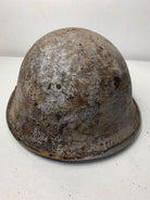 Mk3 Canadian / British Army Original WW2 Turtle Helmet High Rivet - The Militaria Shop