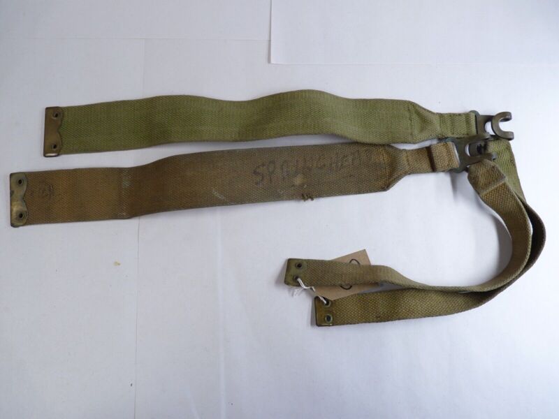Original WW2 Pattern British Army L Straps Pair - 37 Pattern Webbing Haversack - The Militaria Shop