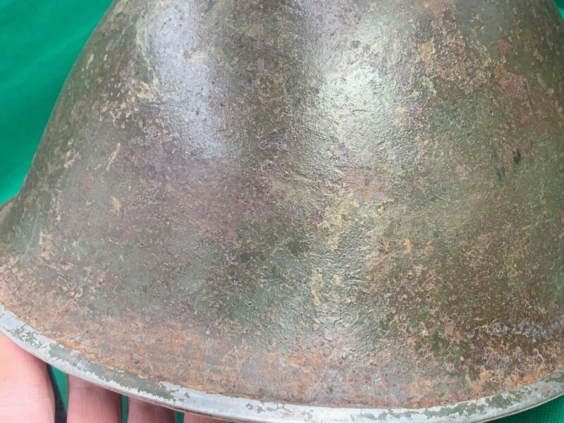 Original WW2 British Army / Canadian Army Mk3 Turtle Combat Helmet - The Militaria Shop