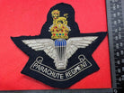 British Army Bullion Embroidered Blazer Badge - Parachute Regiment - Kings Crown - The Militaria Shop