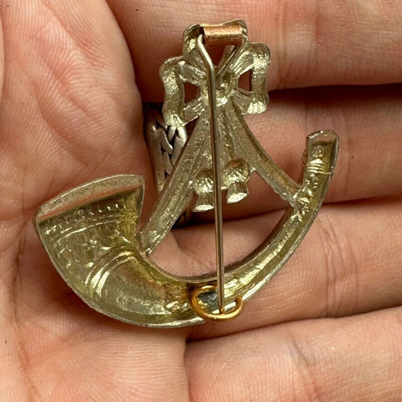 Genuine British Army Light Infantry Regiment Cap Badge - Brooched / Sweetheart - The Militaria Shop