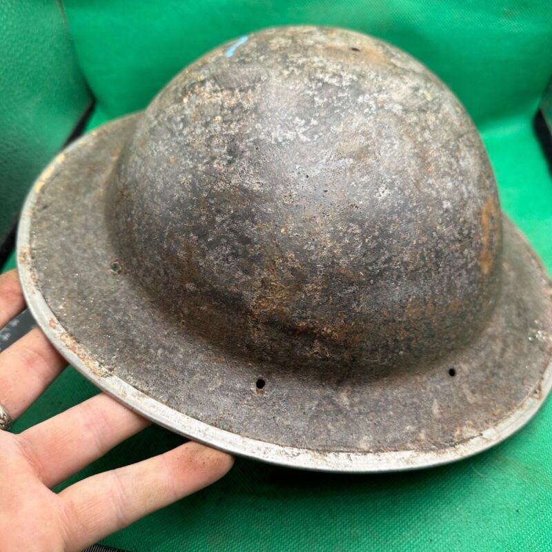 British Army Mk2 Brodie Helmet - Original WW2 - South African Manufactured - The Militaria Shop