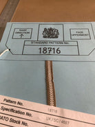 Original British Army Sealed Standard Patter - 18716 Webbing Rank Textile - The Militaria Shop
