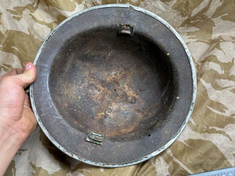 British Army Mk2 Brodie Helmet - Original WW2 - South African Manufactured - The Militaria Shop