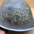 Original WW2 British / Canadian Army Mk3 High Rivet Turtle Army Combat Helmet - The Militaria Shop