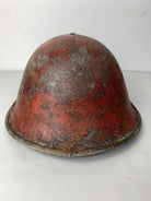 Mk3 Canadian / British Army Original WW2 Turtle Helmet High Rivet - The Militaria Shop