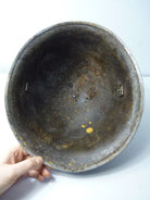 Mk3 Canadian / British Army Original WW2 Turtle Helmet High Rivet - Camouflaged - The Militaria Shop