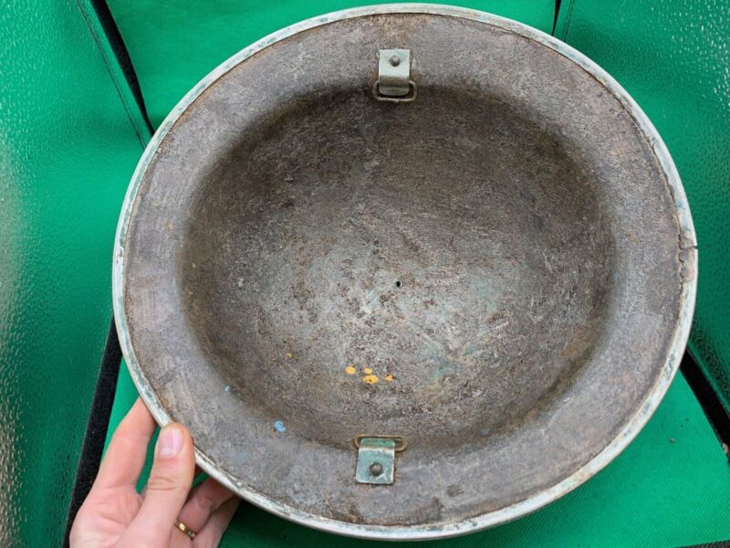 Original WW2 British Army Combat Helmet Mk2 Brodie - Fire Department - The Militaria Shop
