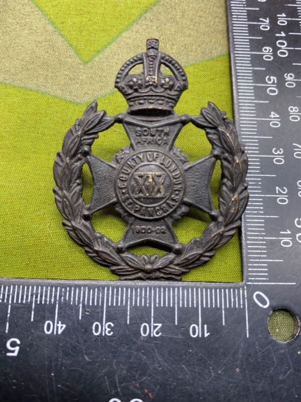 WW1 British Army City of London St. Pancras ORIGINAL Cap Badge - The Militaria Shop