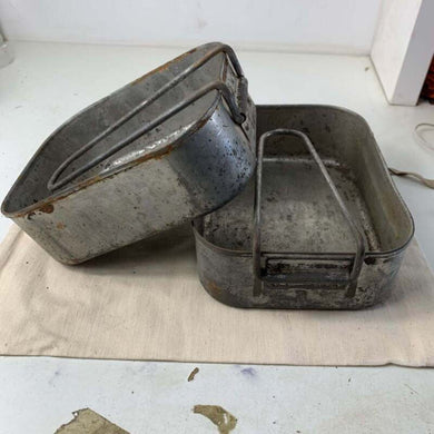 Original WW2 British Army Soldiers Mess Tin & Cover Set - The Militaria Shop