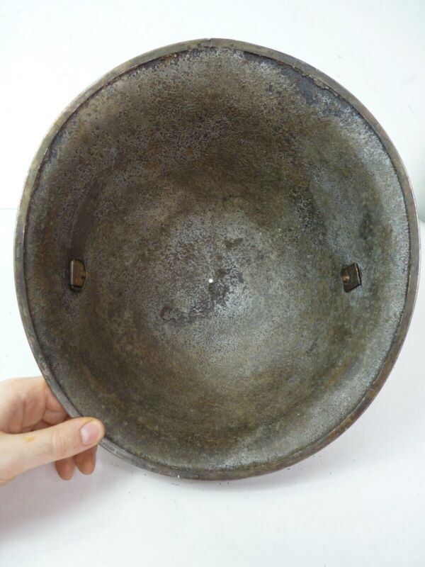 Original Mk3 Canadian / British Army WW2 Turtle Helmet High Rivet - The Militaria Shop