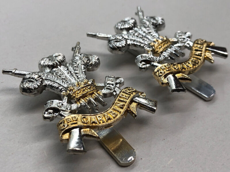 Genuine British Army Cap Badge - 3rd Carabiniers - The Militaria Shop
