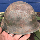 WW2 Canadian Army Mk3 Turtle Helmet - Original Helmet Shell - High Rivet - The Militaria Shop