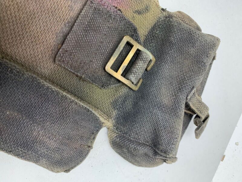 Original WW2 Pattern 37 Pattern British Army Webbing Bren Pouch - The Militaria Shop