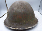 Original WW2 British / Canadian Army Mk3 High Rivet Turtle Army Combat Helmet - The Militaria Shop