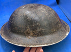 Original WW2 British Army Combat Helmet Mk2 Brodie - Div Signed - The Militaria Shop