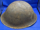 WW2 Canadian Army Mk3 Turtle Helmet - Original WW2 Helmet Shell - High Rivet - The Militaria Shop